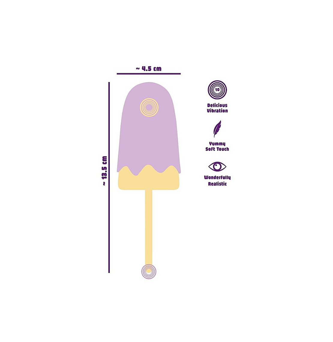 רוקט פוקט רוטט ונטען קטן בצורת ארטיק