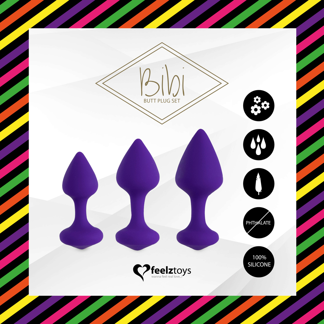 סט פלאג אנאלי לא רוטט לתרגול-Feelztoys Bibi