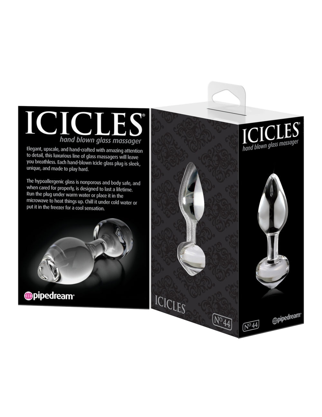פלאג אנאלי נטיף קרח זכוכית-Icicles