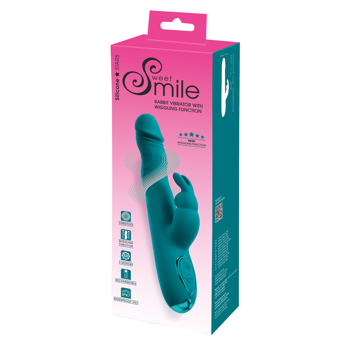 ויברטור משולב ארנב עם פונקציית ווינט-Smile