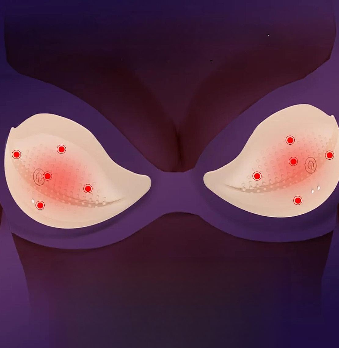 ויברטור פטמות רוטט עם שלט אלחוטי