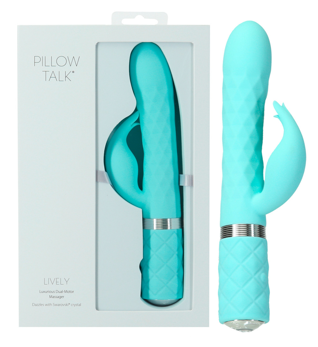 ויברטור משולב מסתובב ורוטט-PILLOW TALK