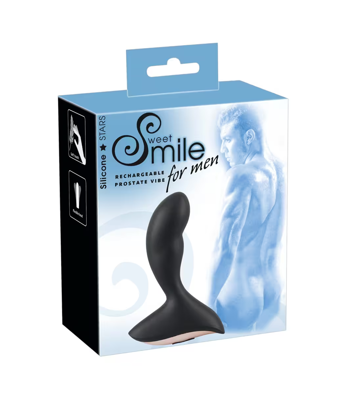 ויברטור אנאלי רוטט ונטען לגבר-Smile