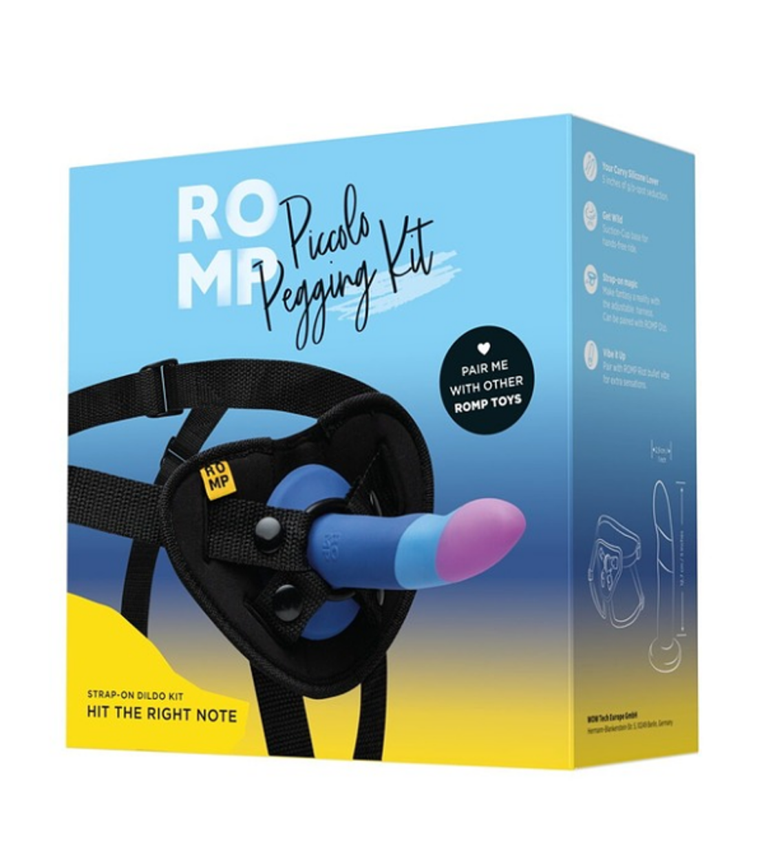 סטראפ און מסיליקון צבעוני-ROMP