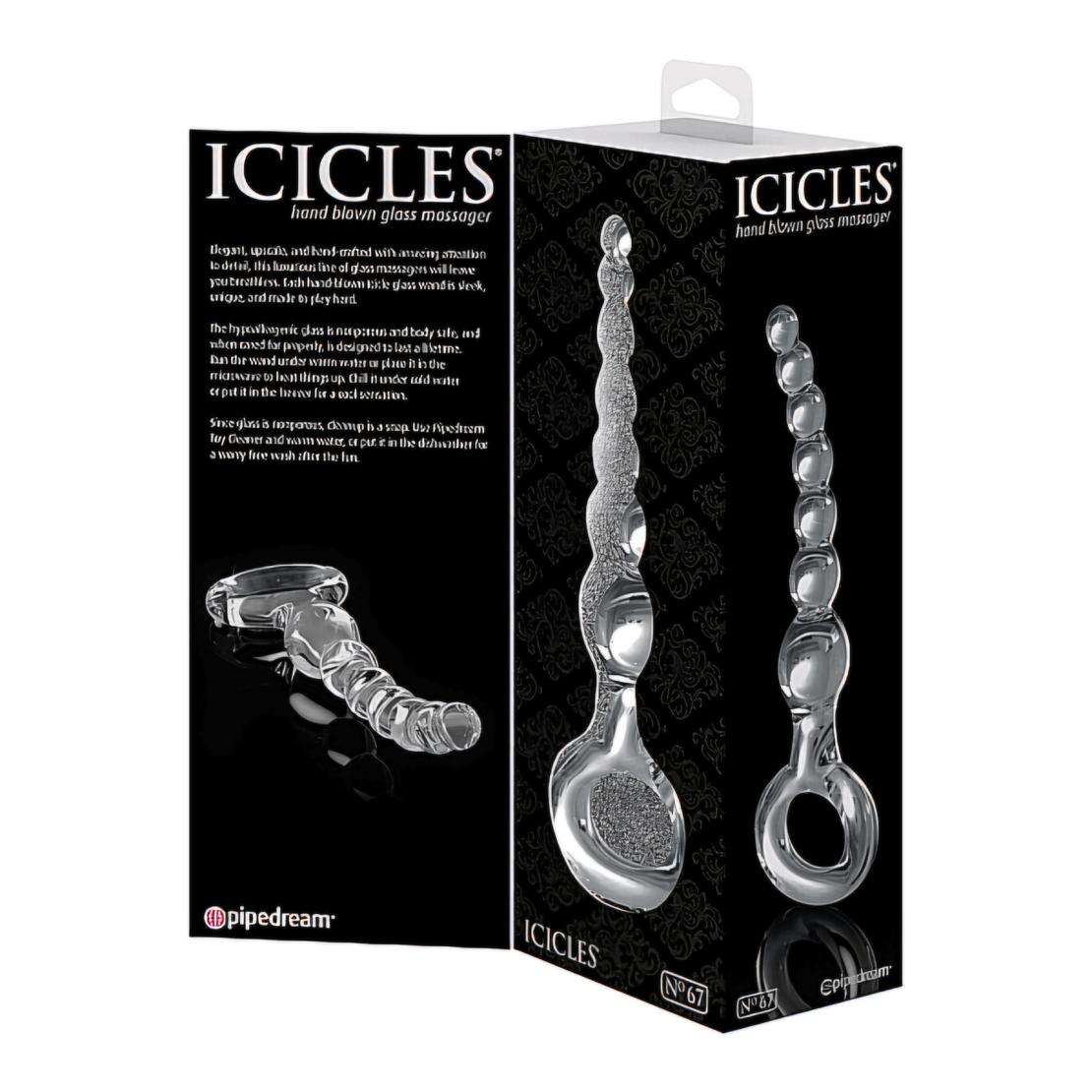 חרוזים מזכוכית לחדירה אנאלית-icicles