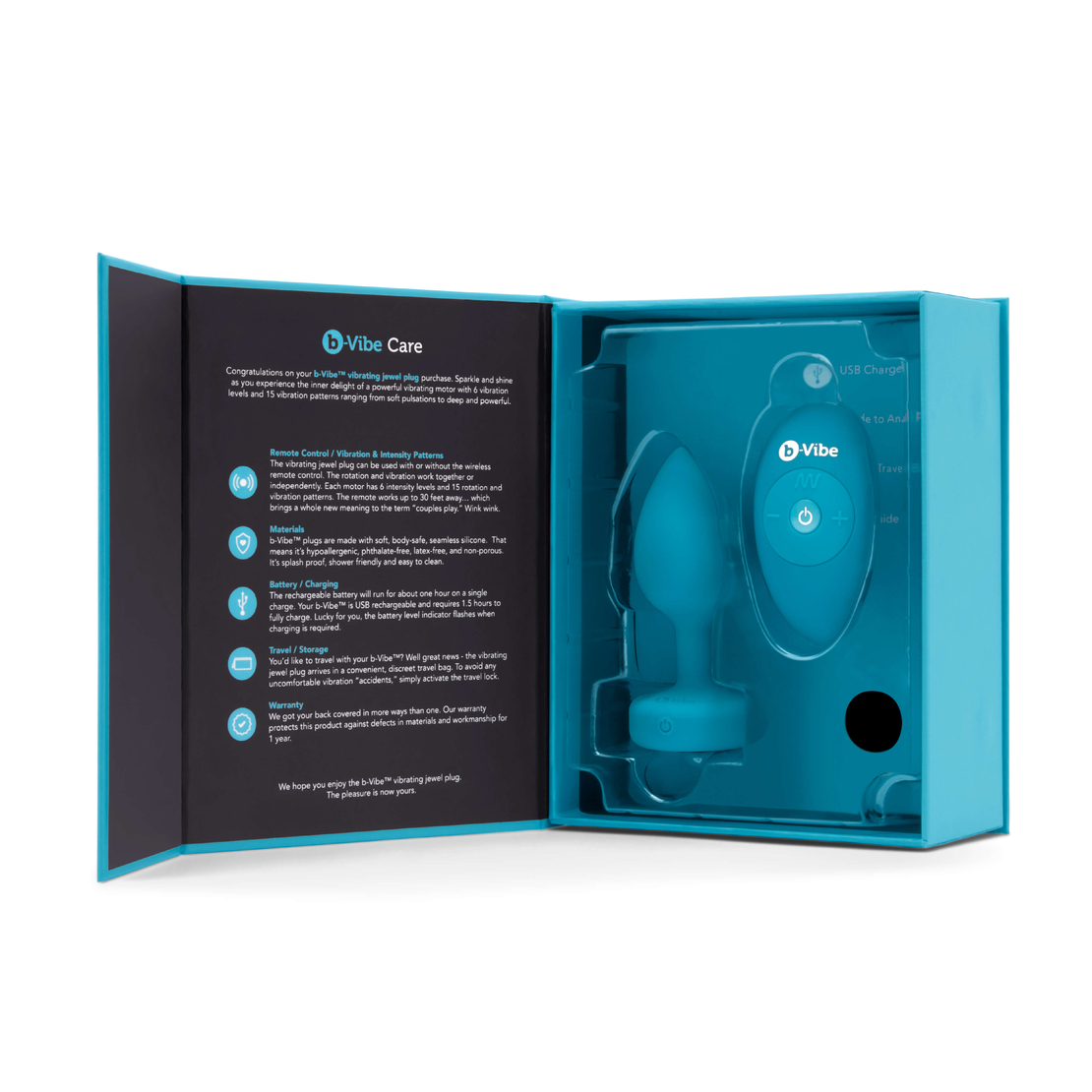 פלאג אנאלי רוטט תכשיט מעוצב S/M B-VIBE