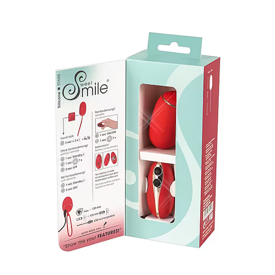 ביצת אהבה רוטטת מסילקון ושלט אלחוטי-smile