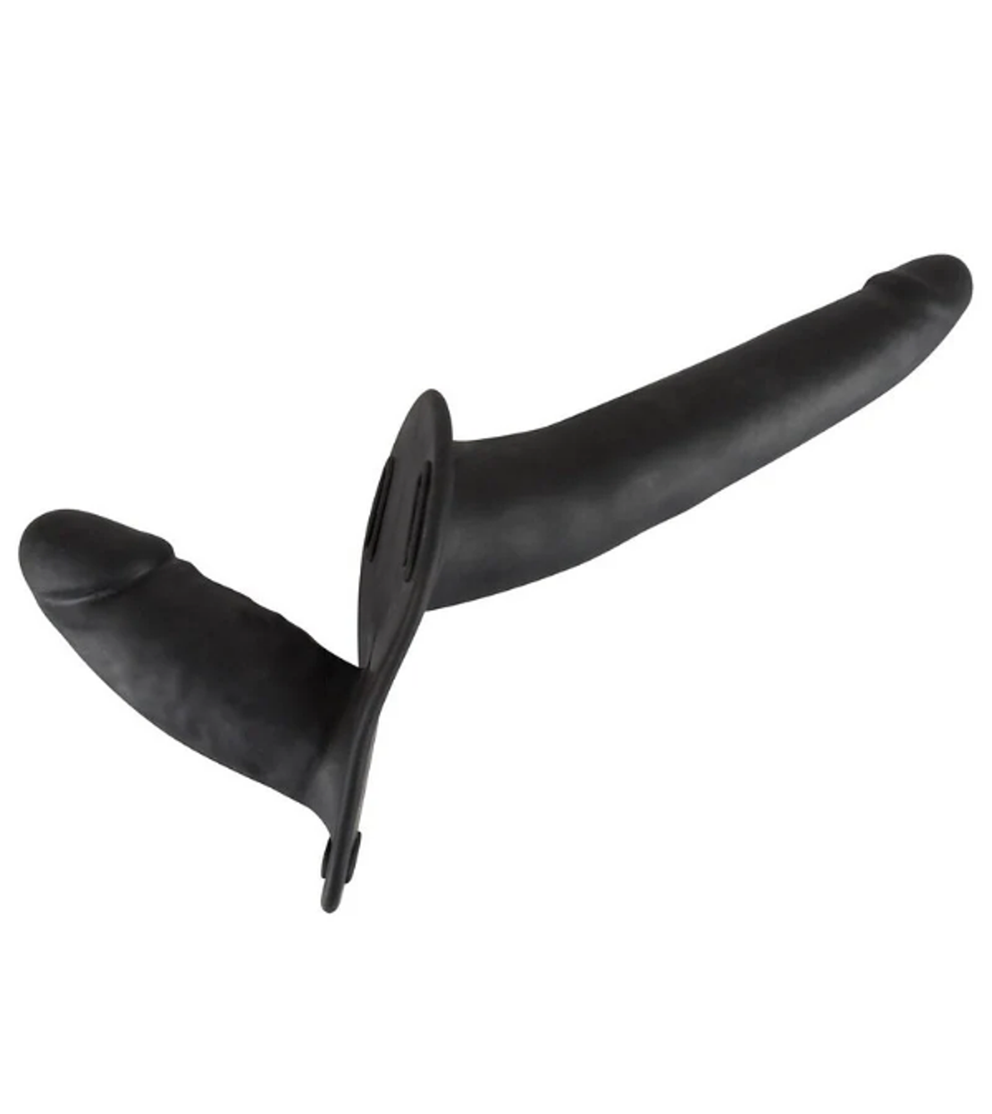 סטראפ און דילדו שחור כפול-You2Toys