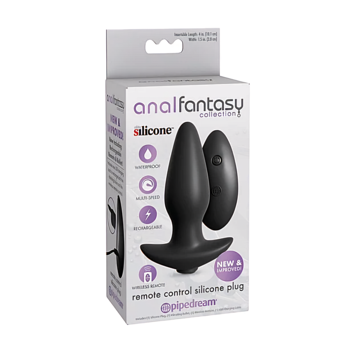 פלאג אנאלי רוטט עם שלט אלחוטי-analfantasy