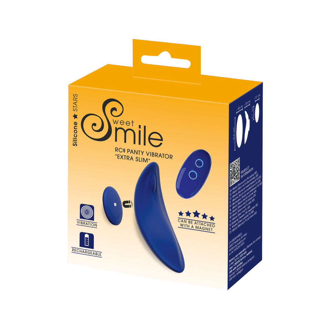 תחתון רוטט עם שלט אלחוטי לגירוי חיצוני -Sweet Smile