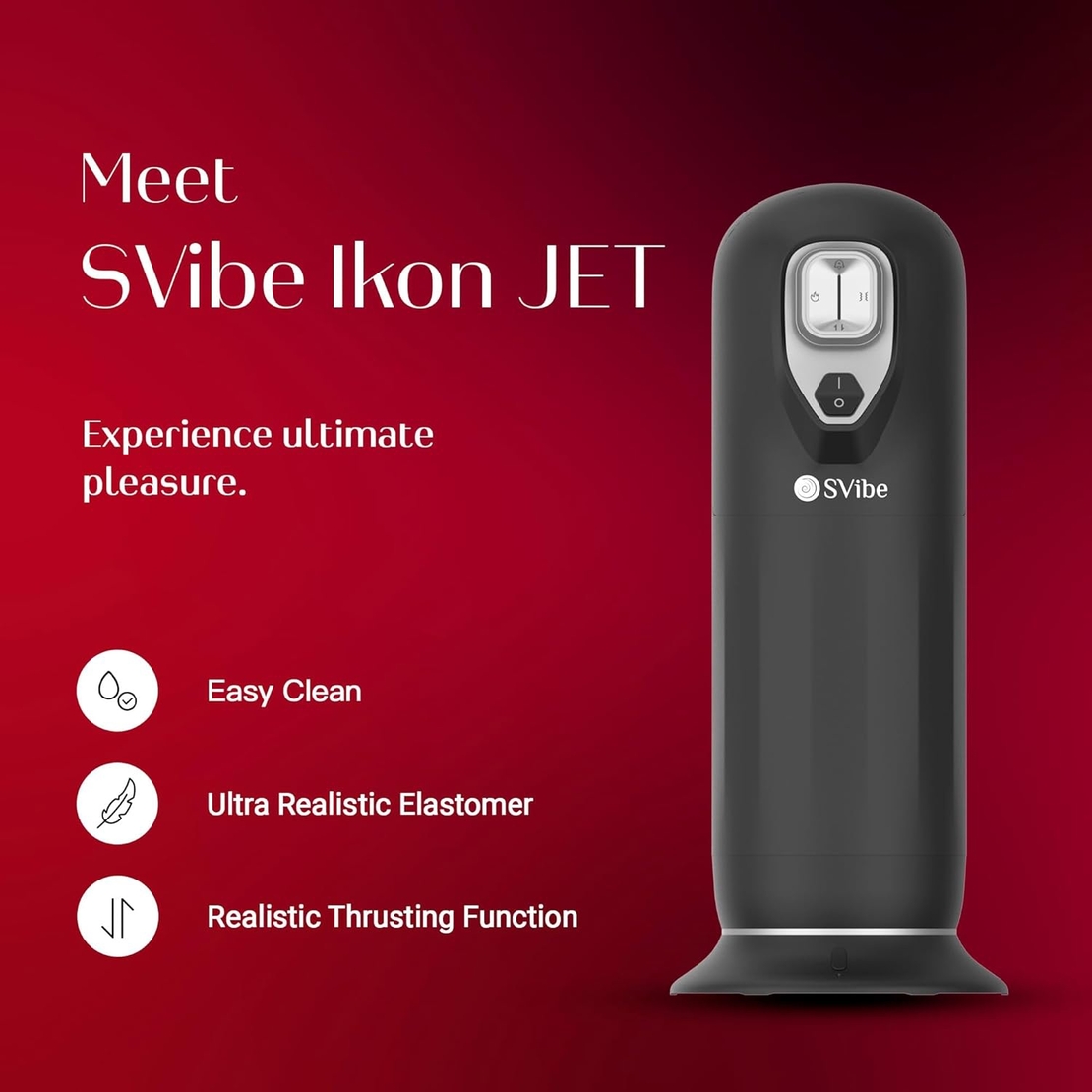 ויברטור יוקרתי לגבר:מתחמם ודוחף -SVibe