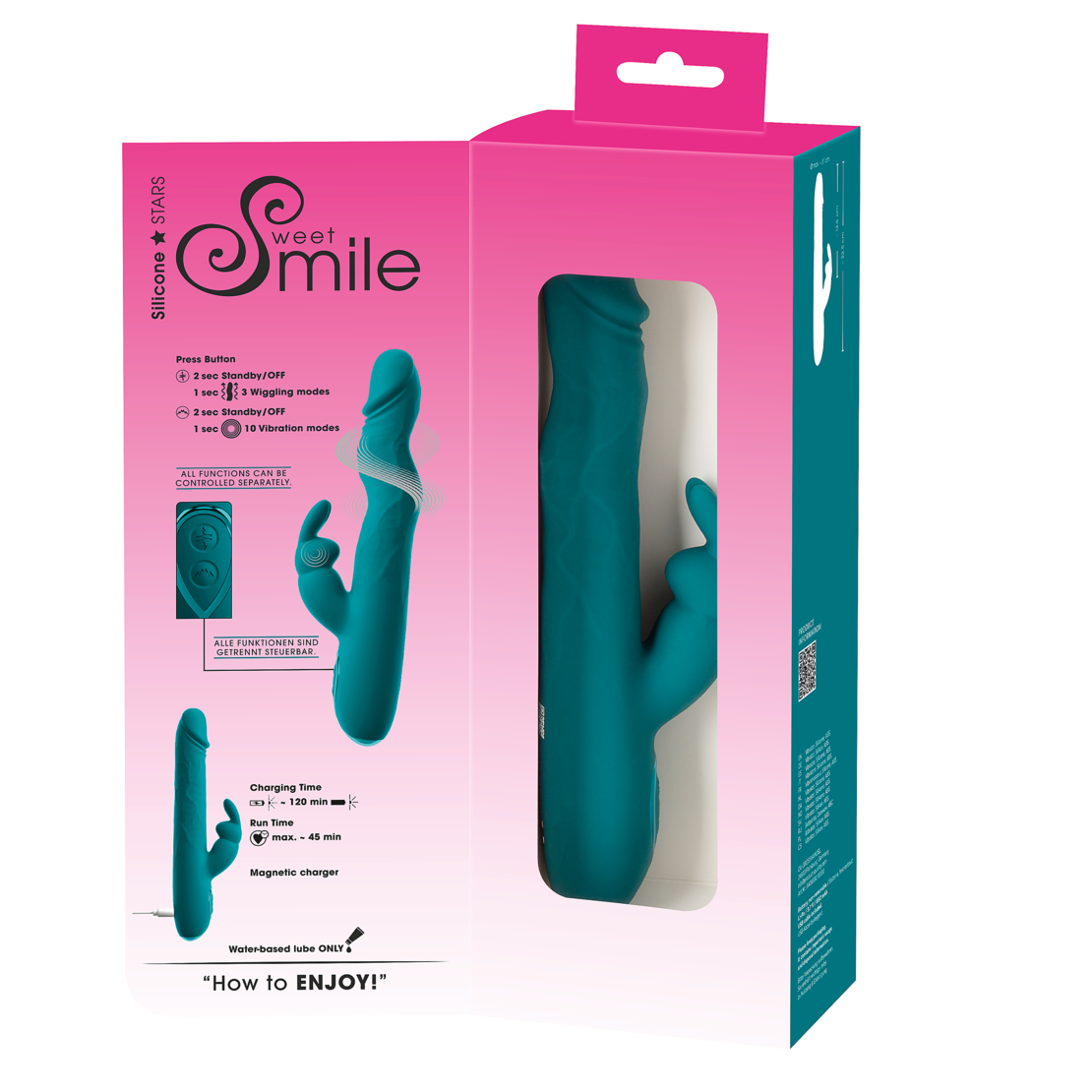 ויברטור משולב ארנב עם פונקציית ווינט-Smile