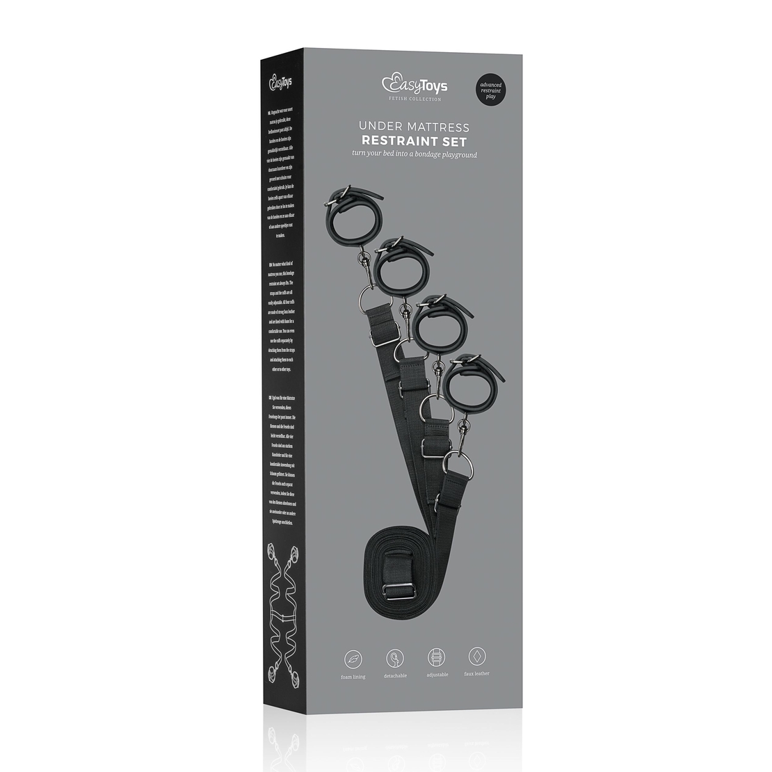 סט קשירה יוקרתי למיטה-Easytoys Fetish Collection