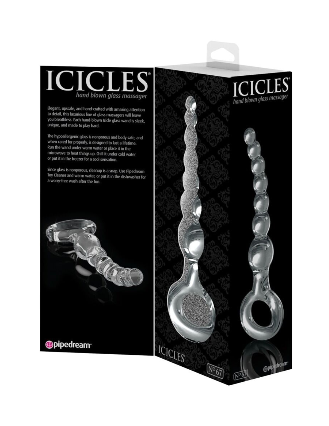 חרוזים אנאלים נטיף זכוכית-Icicles