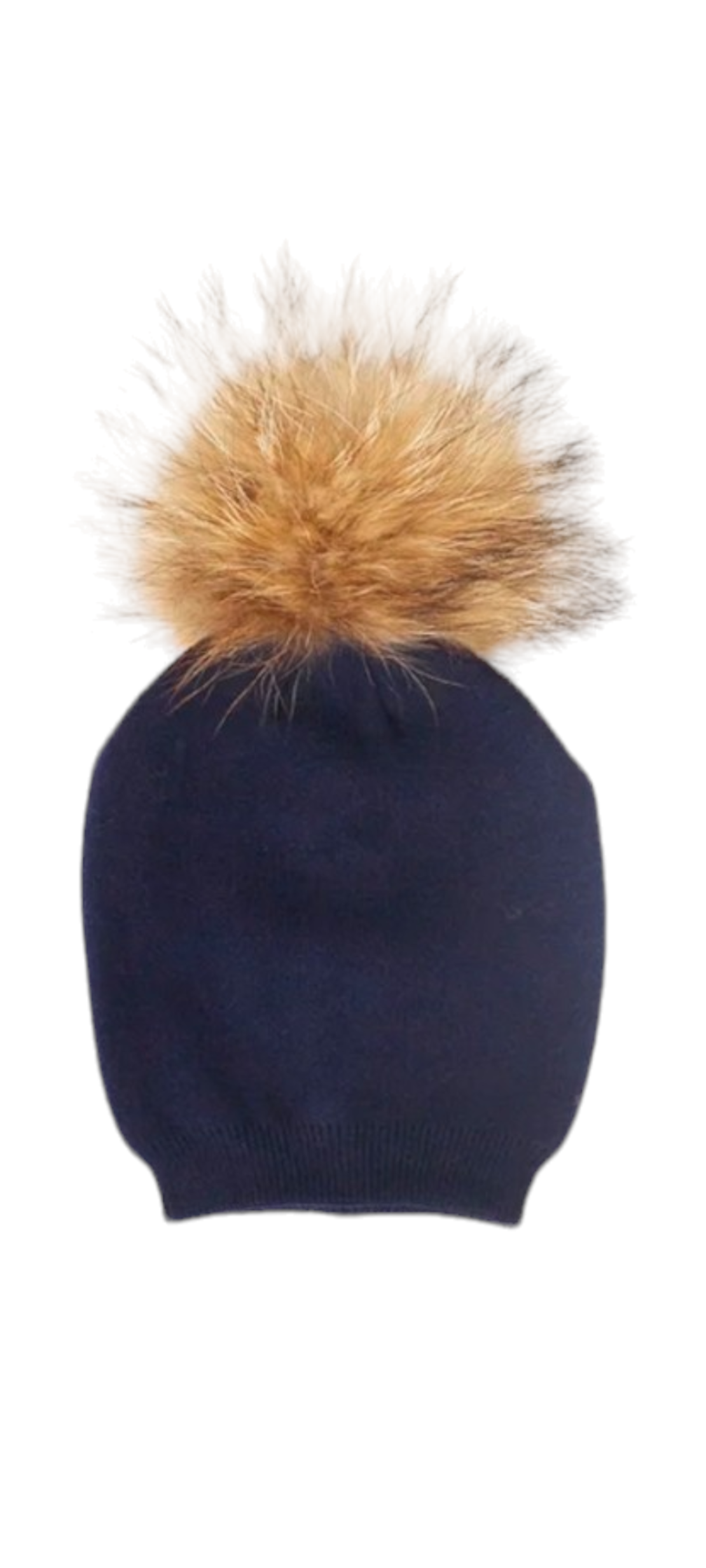 כובע פונפון צבע כחול נייבי מידה 12-24M
