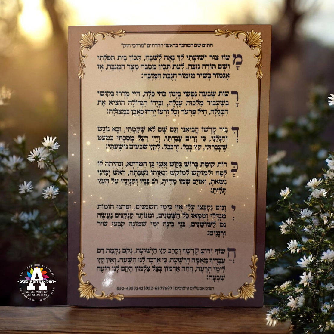 ברכון סדר הדלקת נרות חנוכה