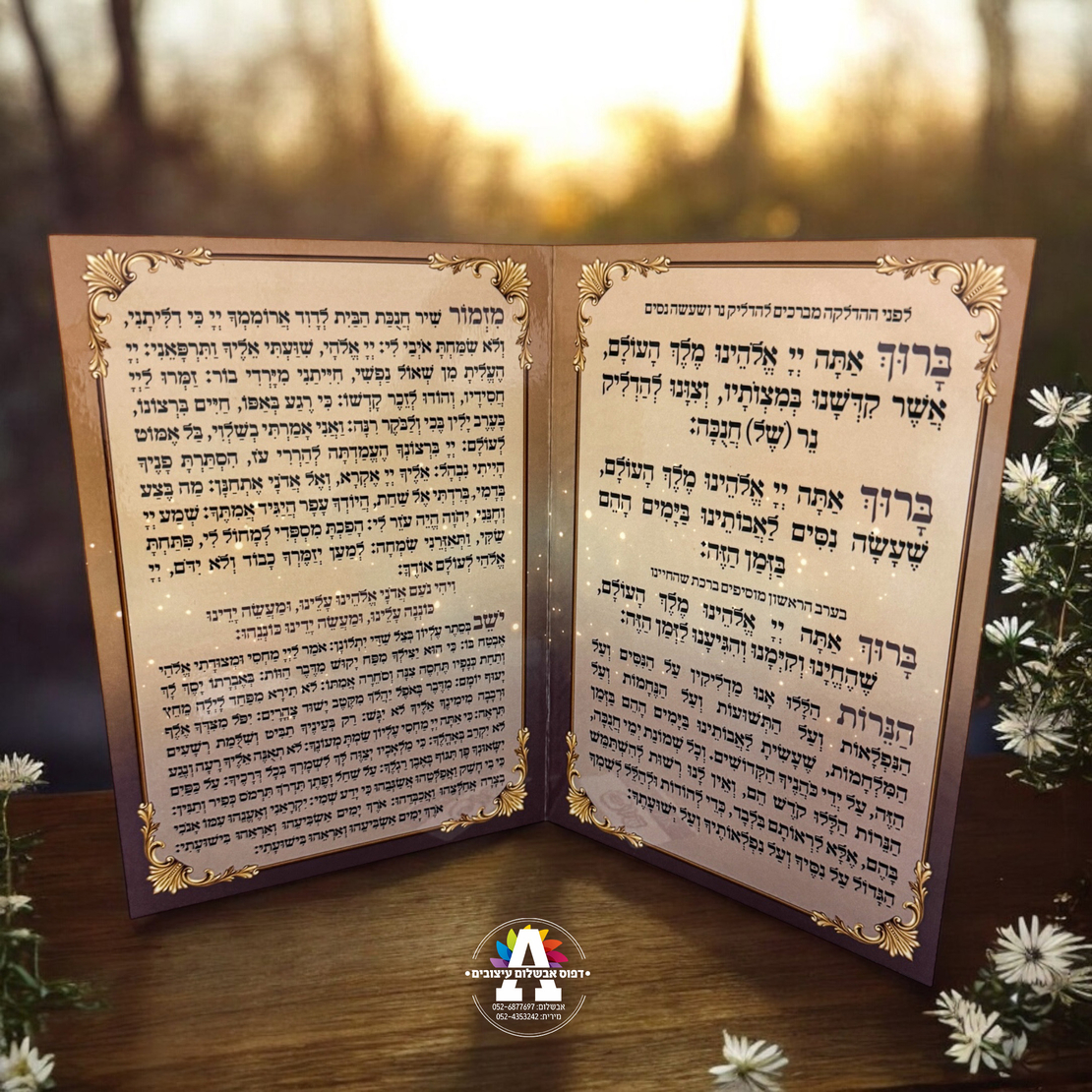 ברכון סדר הדלקת נרות חנוכה