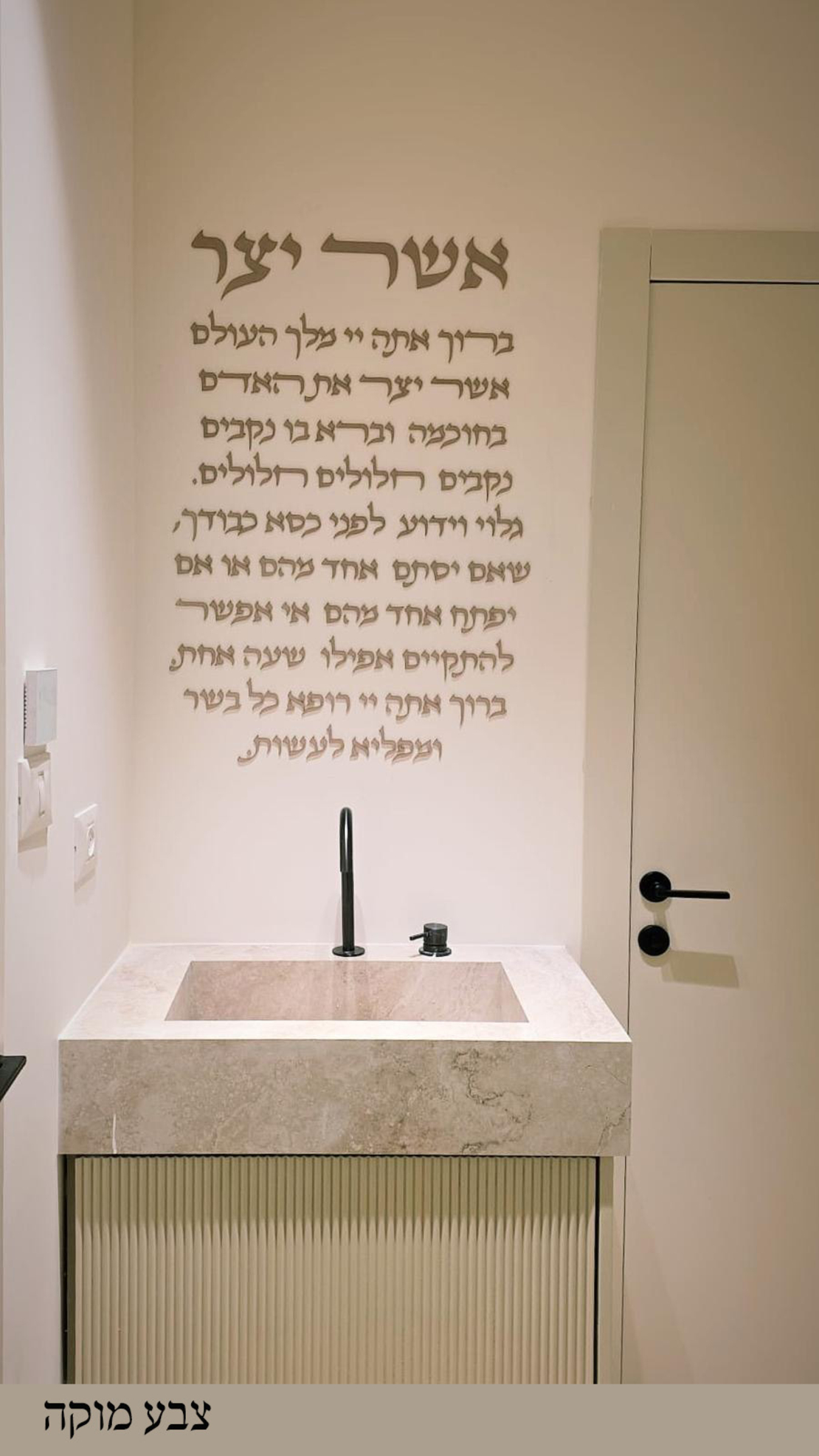 מזמור לתודה- אותיות לקיר