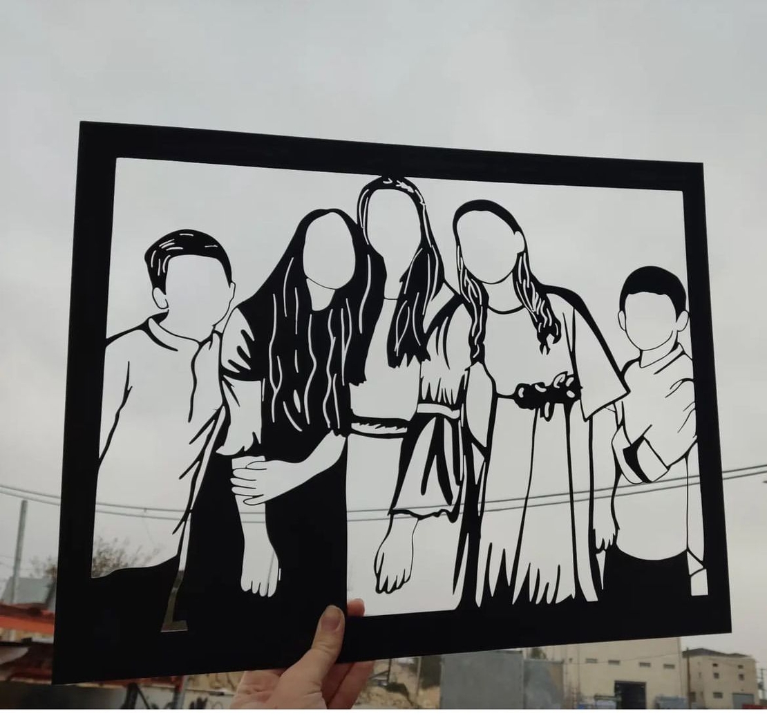 תמונה בעיצוב אישי מחיתוך בלייזר