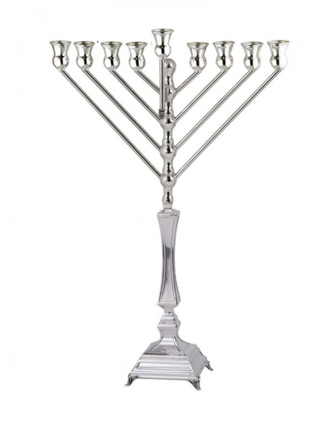 חנוכיה חבד ליבני - כסף טהור