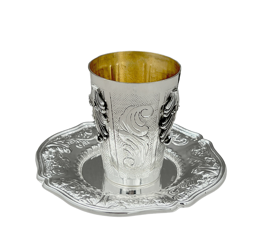 סט כוס בלז חדש! ריקוע עבודת יד -ריקוע 2