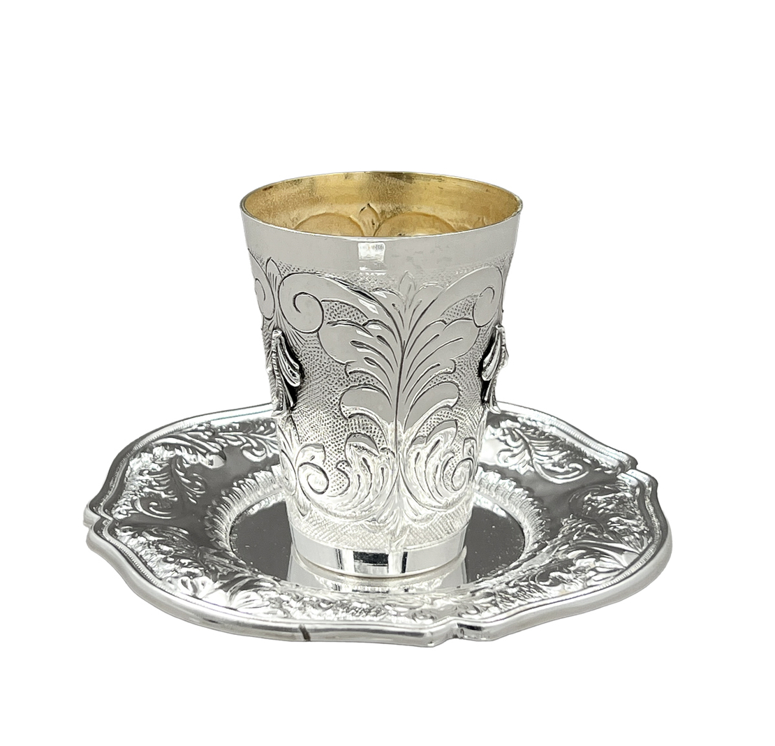 סט כוס בלז חדש! ריקוע עבודת יד -ריקוע 1