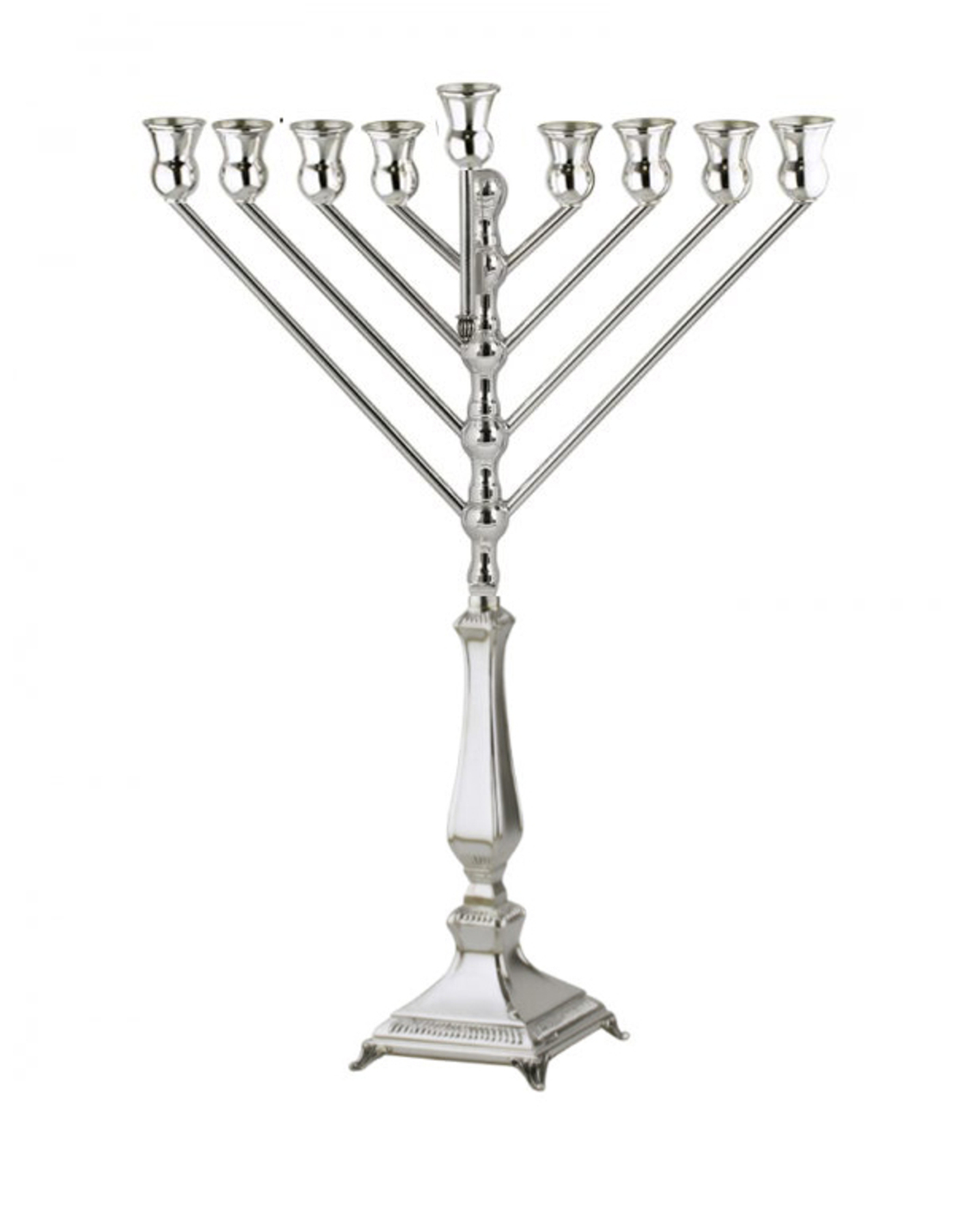 חנוכיה חבד גמלא - כסף טהור