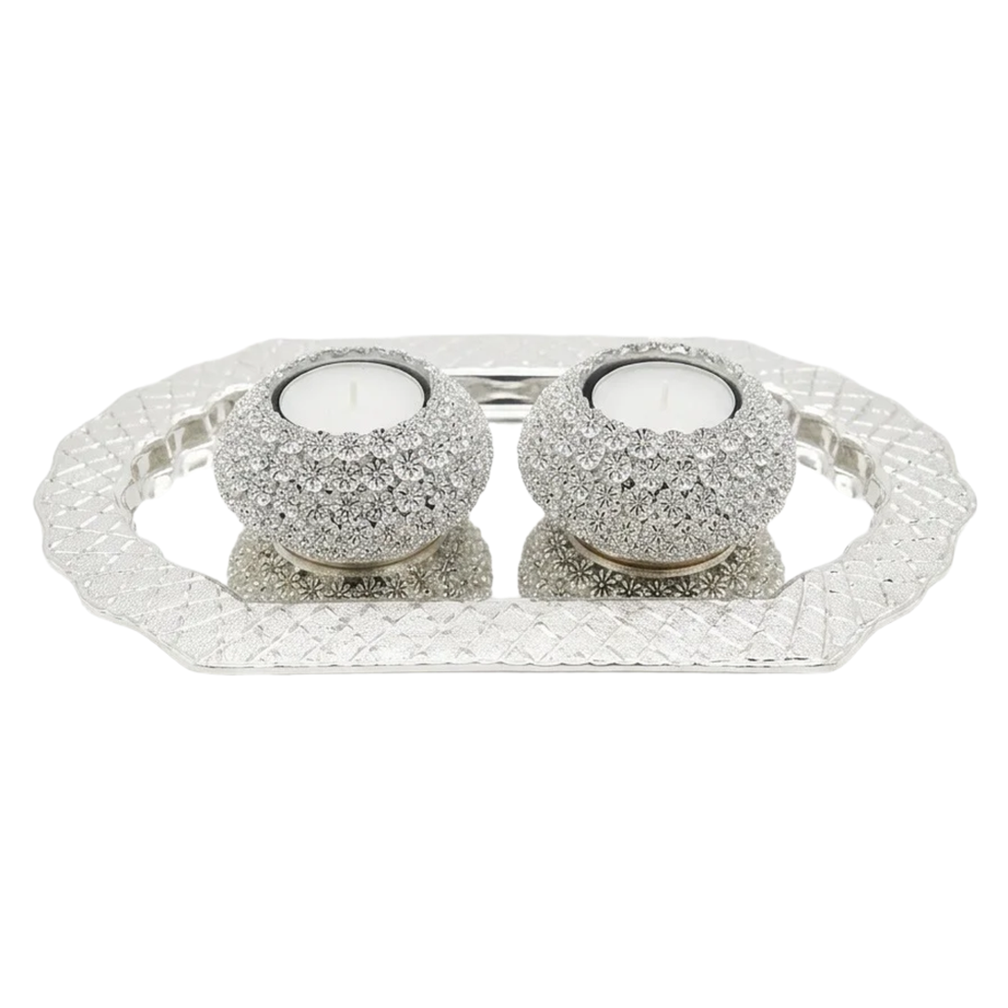 מבצע לפסח - זוג פמוטים שולחניים ומגש