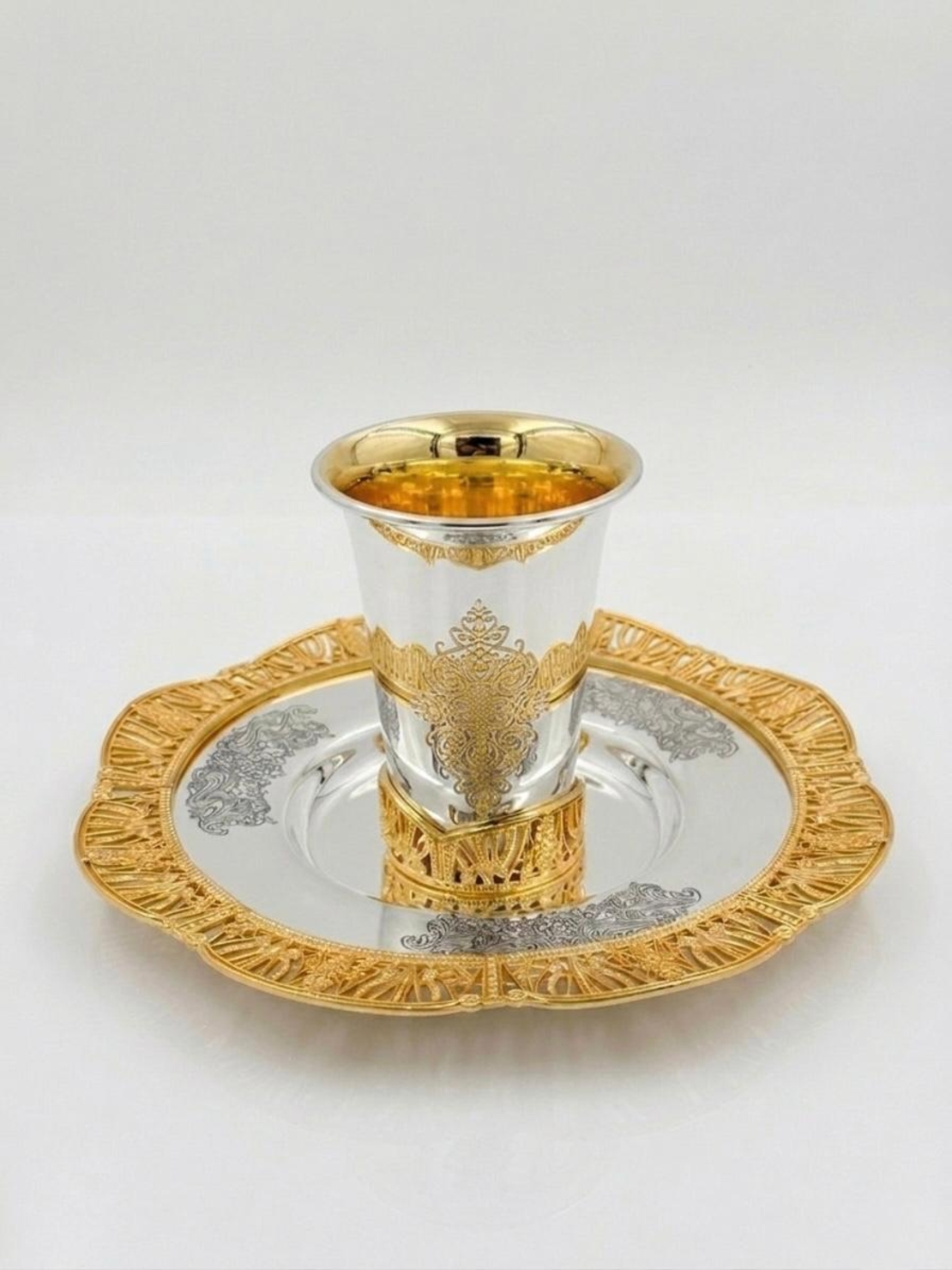 סט חתן בראשית יציקות זהב - רקוע