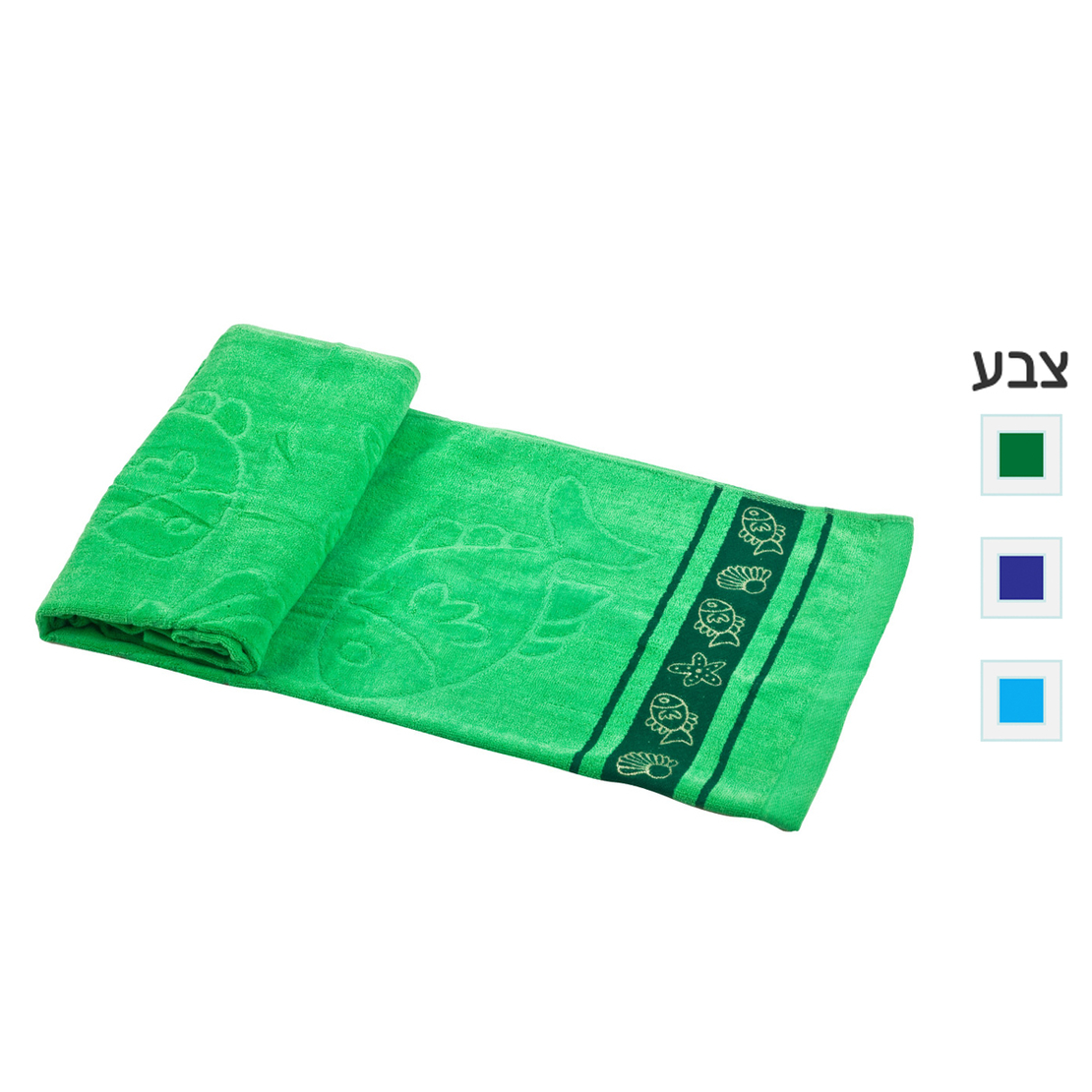 מגבת חוף מכותנה – צדף