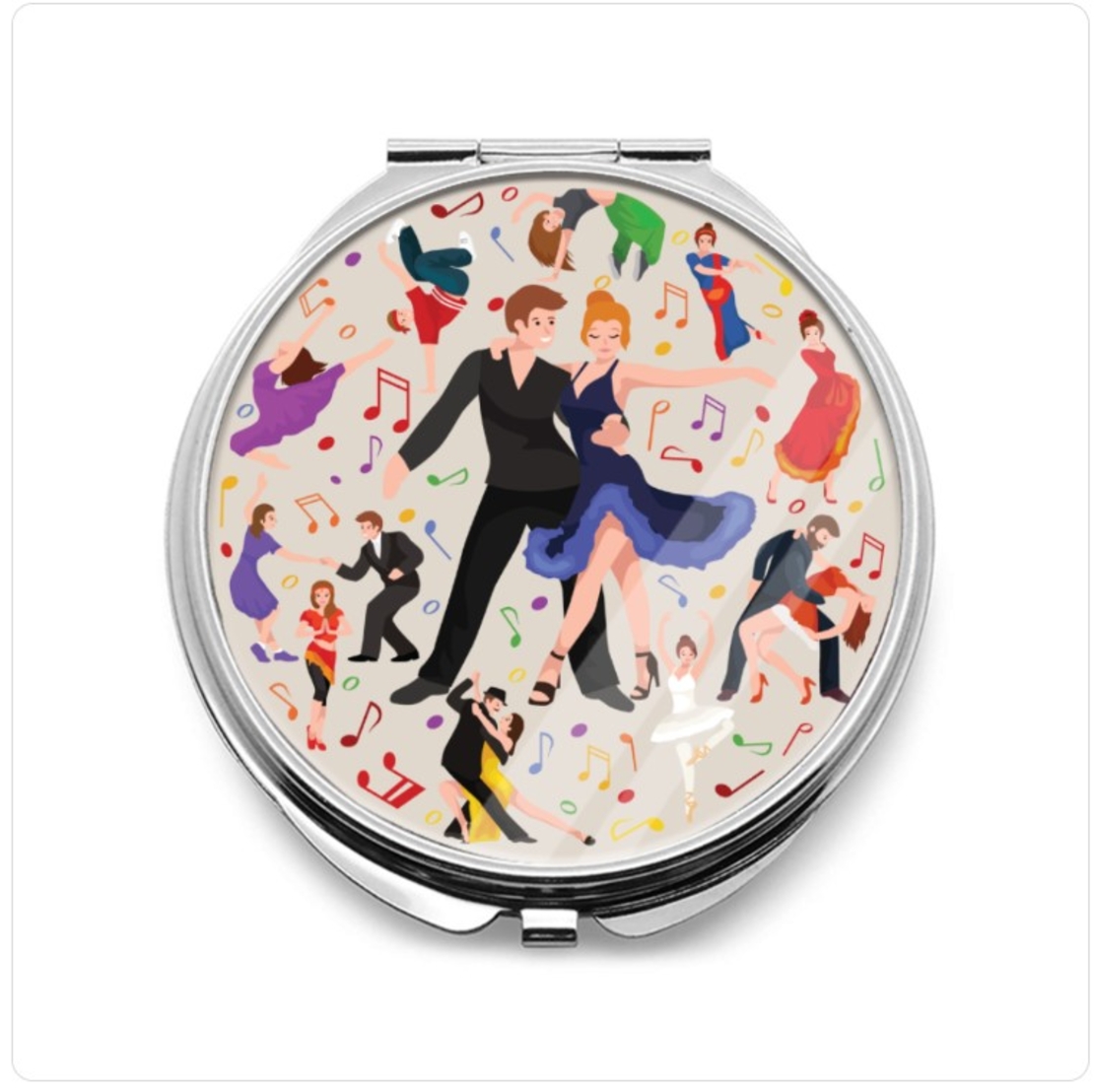 LOVELA Beauty Pocket Mirror |  Dance Circle design
