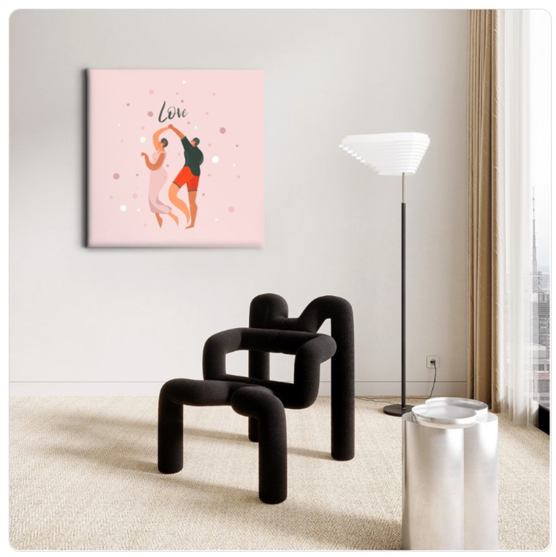 LOVELA ציור קיר |  Dance lovers design