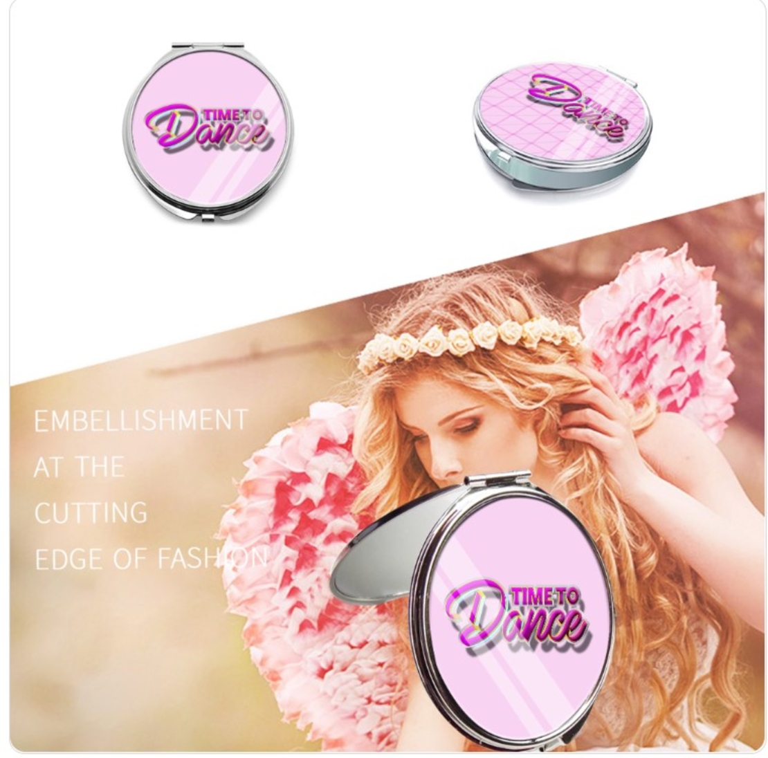 LOVELA Beauty Pocket Mirror | Time To Dance design