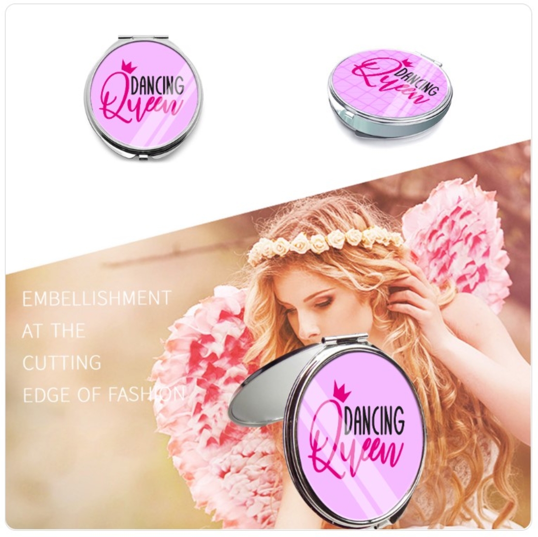 LOVELA Beauty Pocket Mirror| Dancing Queen design