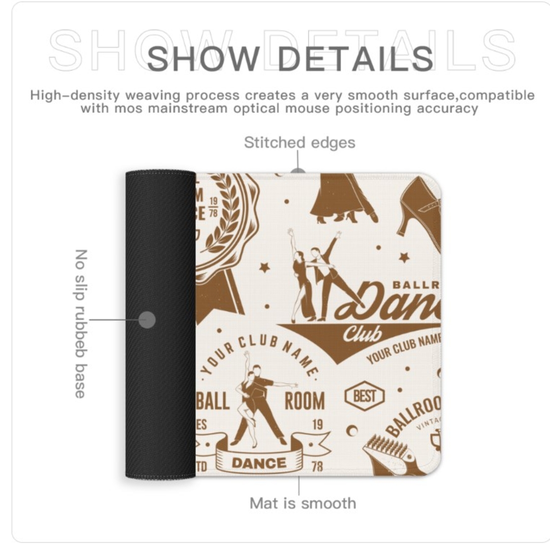 LOVELA Mouse Pad | Ballroom Dance club design