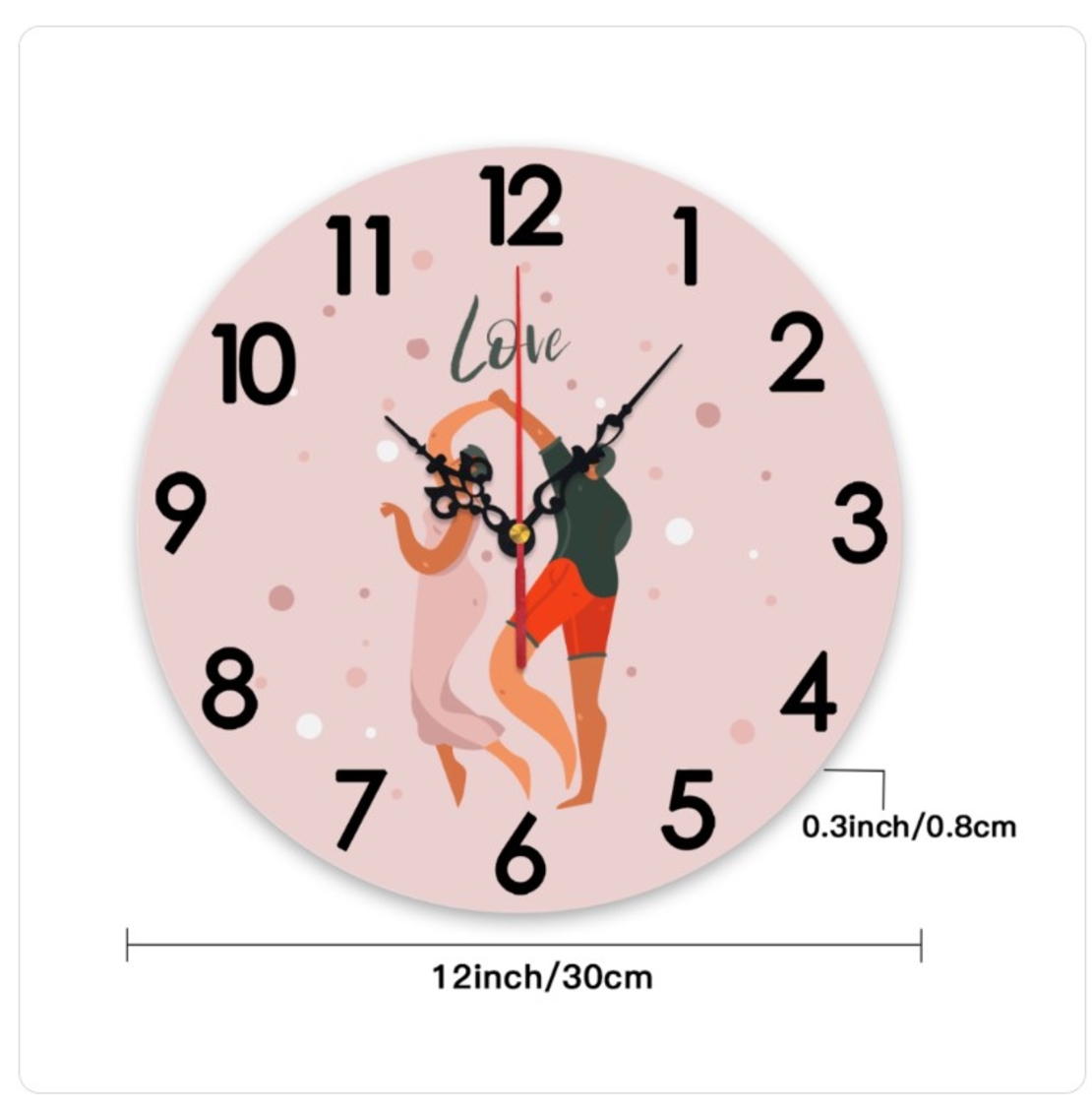 LOVELA שעון קיר | Dance lovers design