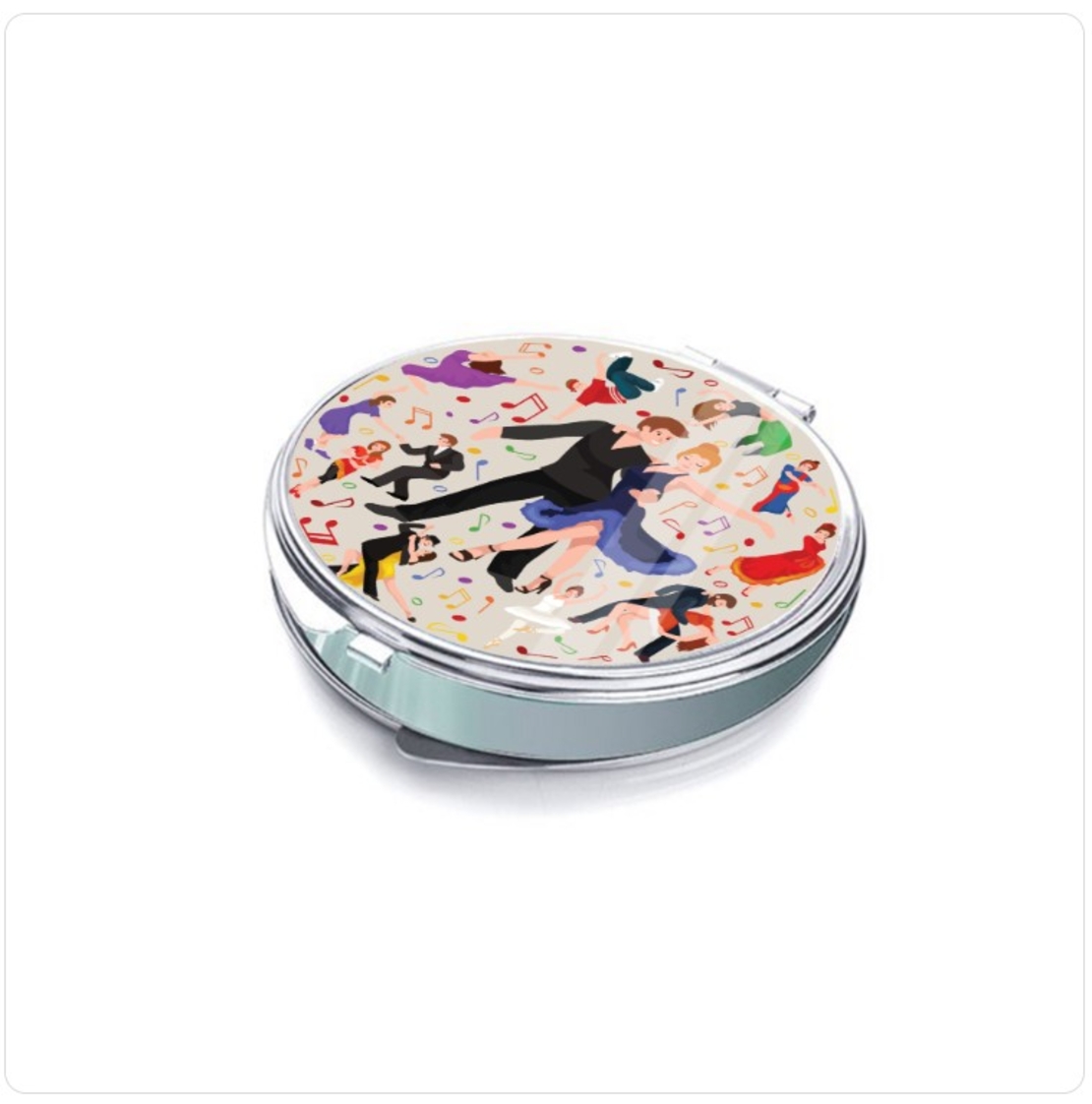 LOVELA Beauty Pocket Mirror |  Dance Circle design