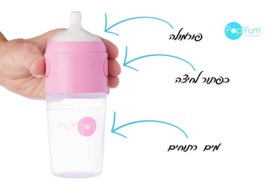 מארז התחלה מושלם הכולל -2 יח בקבוק popyum ורוד 150 מיל'+2 יח בקבוק popyum ורוד 260 מיל'