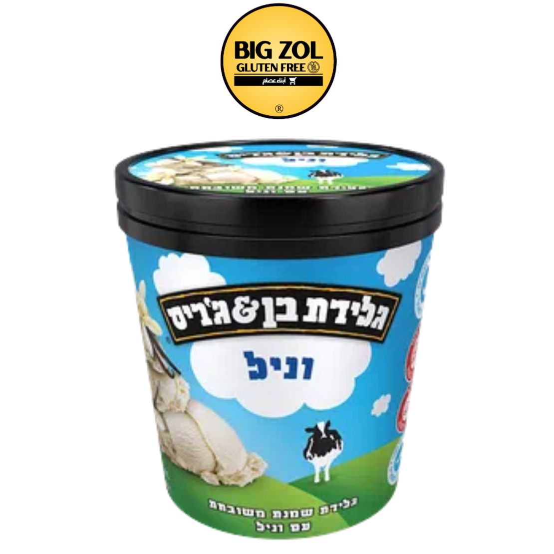 دلو آيس كريم (بوظة) فانيل Ben & Jerry’s
