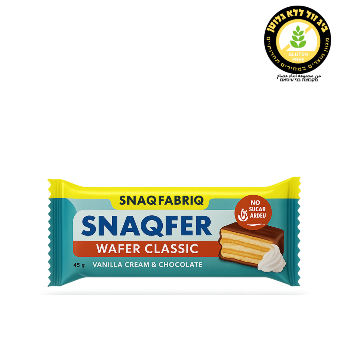 ويفر بالشوكولاتة بنكهة كريمة الفانيل  SNAQFER