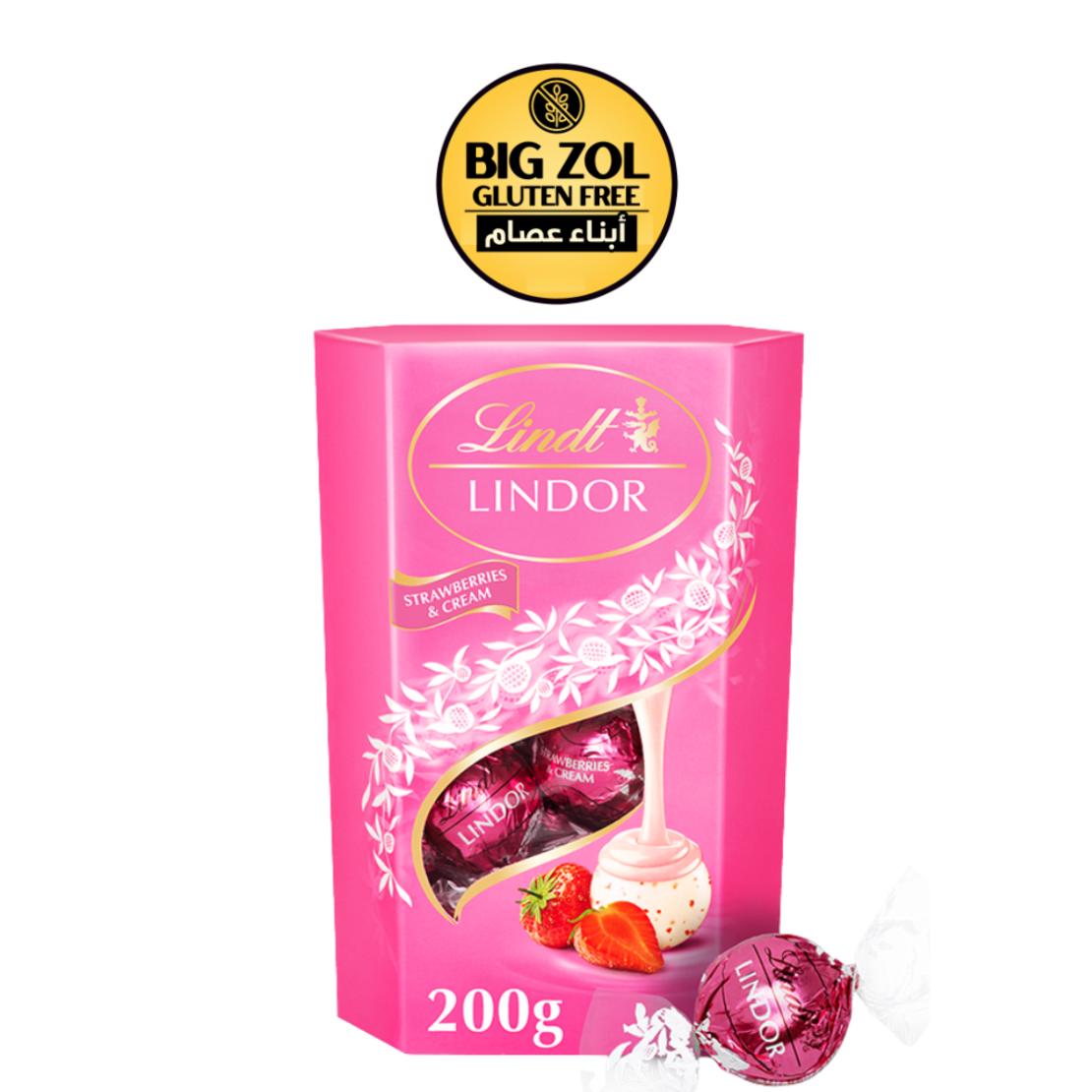شوكولاتة ليندور فراولة وكريمة
