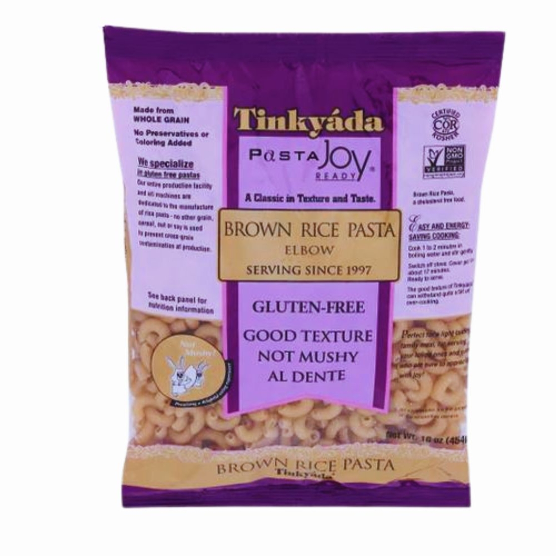Tinkyada פסטה אלבו על בסיס אורז חום מלא