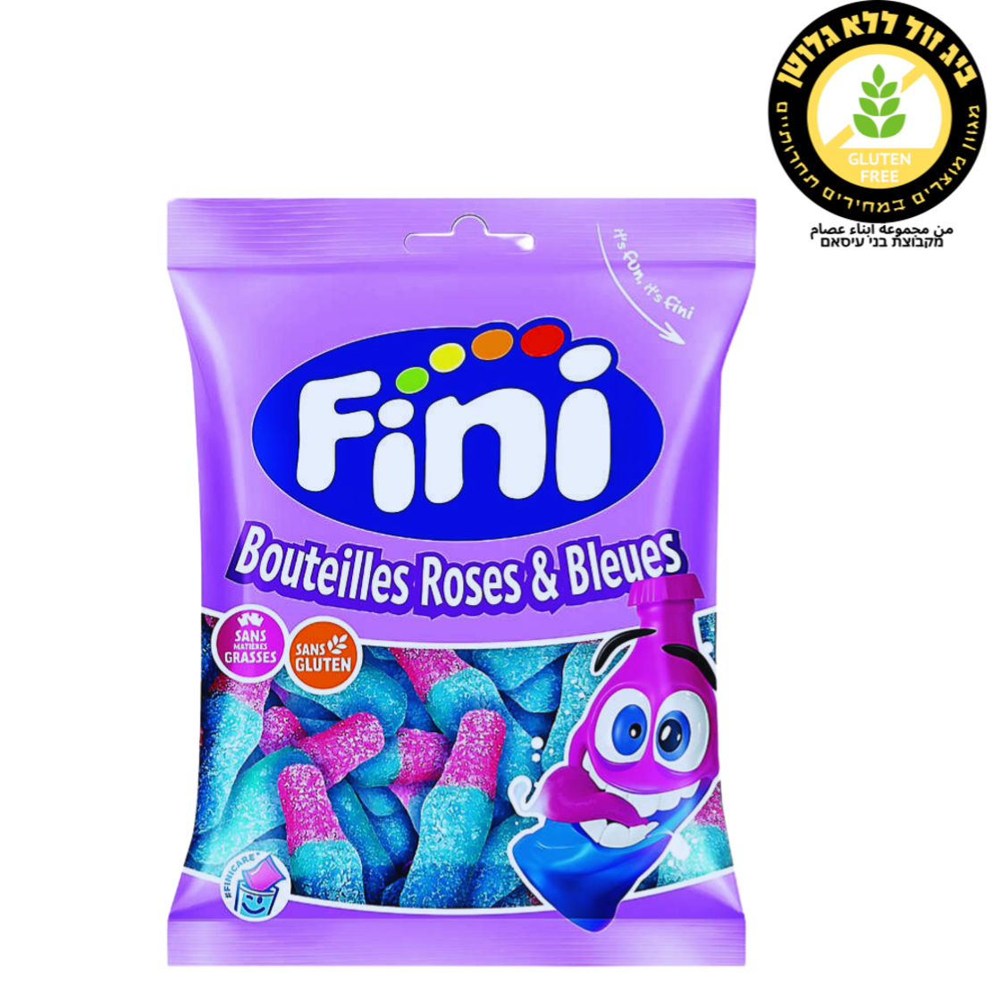 سكاكر بشكل قناني مع سكر fini