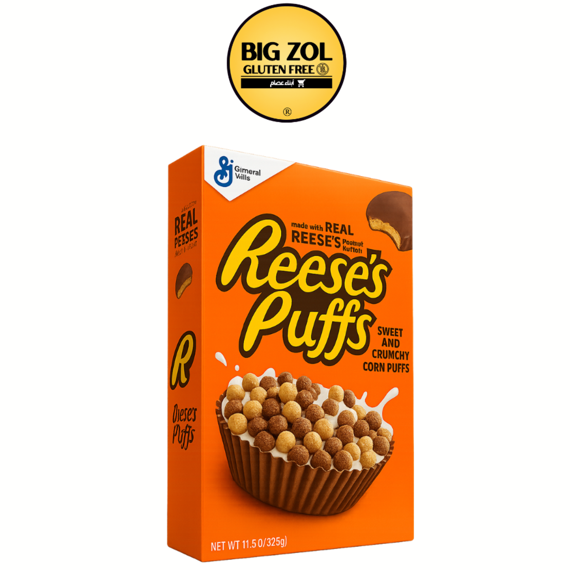 ريسِز بفز – حبوب إفطار بالكاكاو وزبدة الفول السوداني