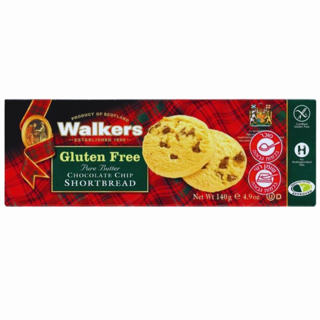 WALKERS بسكويت الزبدة مع رقائق شوكولاتة