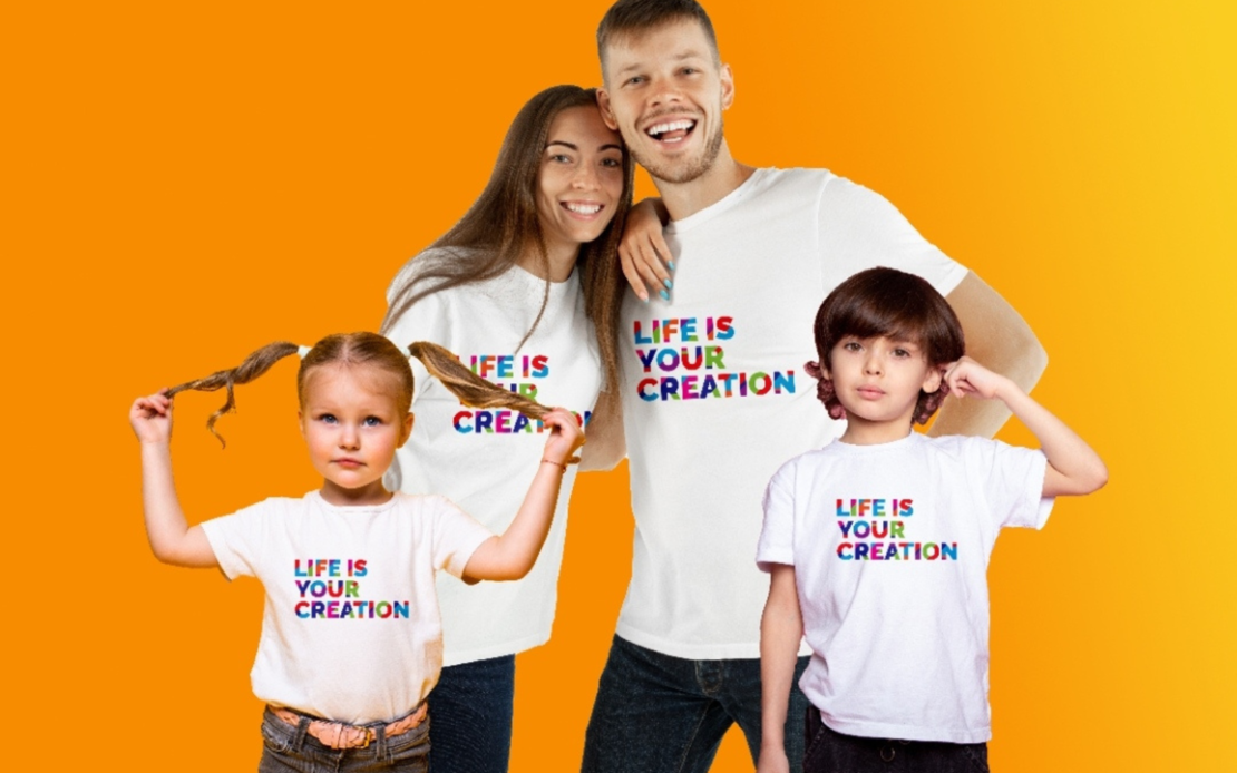 חולצת life is your creation