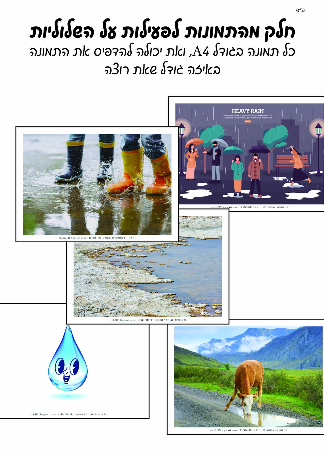 מאגר תמונות לחוברת טבע חלק ב'