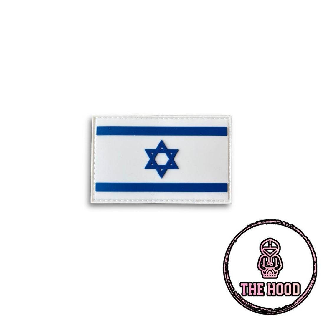 פאצ' PVC סיליקון דגל ישראל כחול לבן