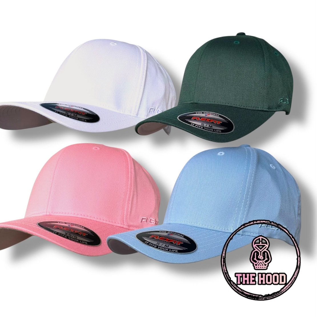כובע FLEXFIT עם רקמת כיתוב