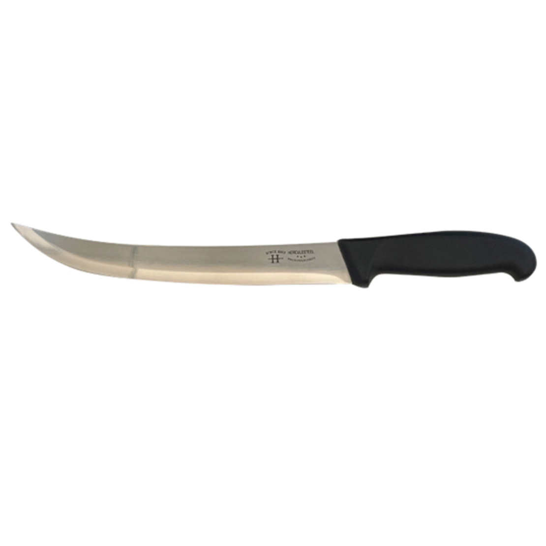 38 cm butcher chef knife for cutting meat and steaks curved head herculesteel classic